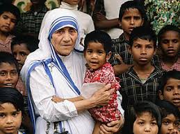 Mother Teresa with child